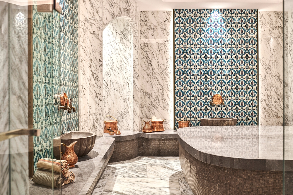 Interior de un baño turco histórico